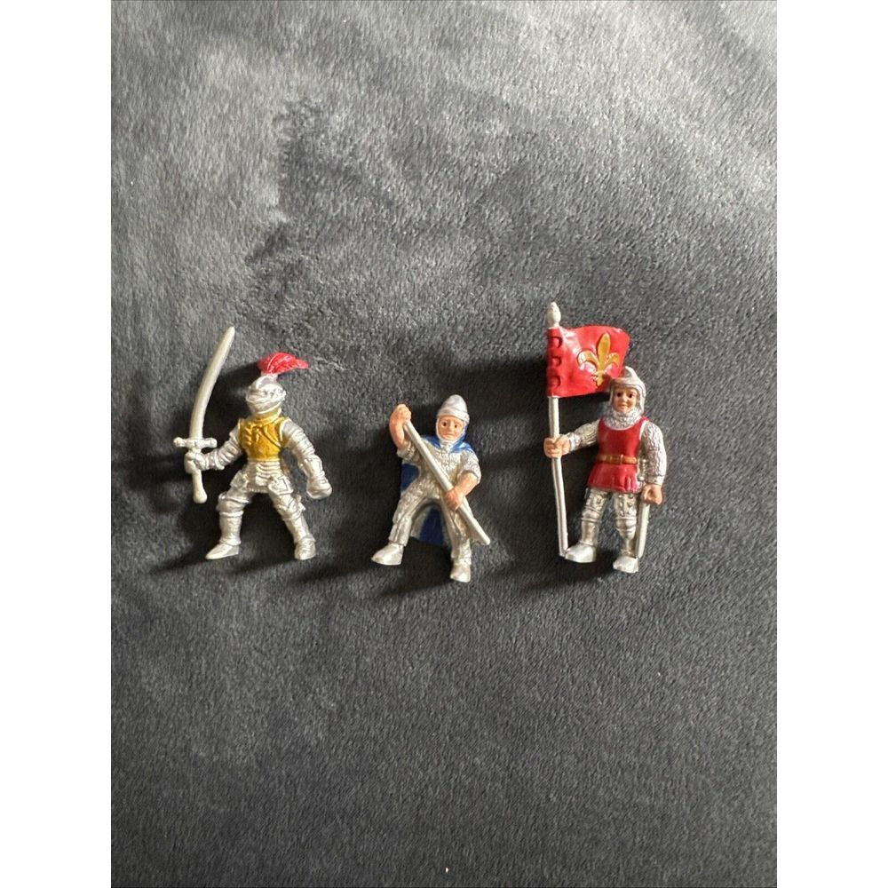 3 Safari Ltd. Fantasy Mini‎ Figures Knights Pikeman Lot